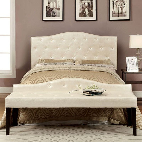 Calpas III Pearl White Large Bench