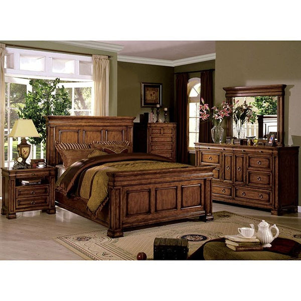 Cambridge Tobacco Oak Queen Bed
