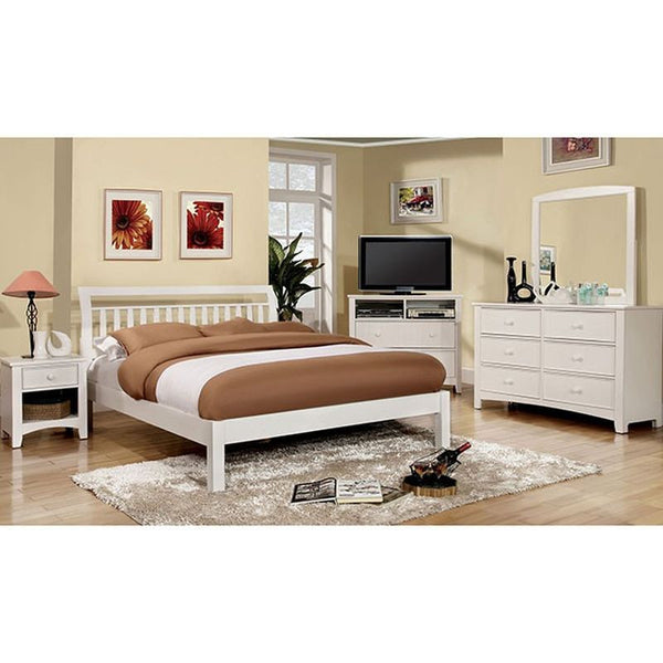 Corry White E.King Bed
