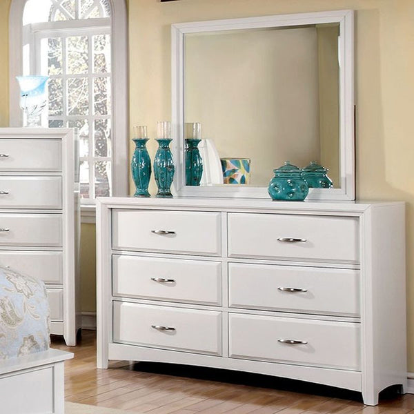 Delphie White Mirror
