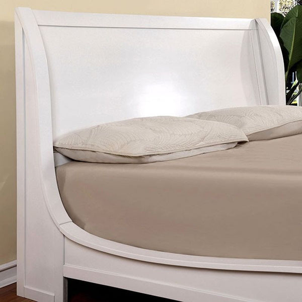 Delphie White Queen Bed