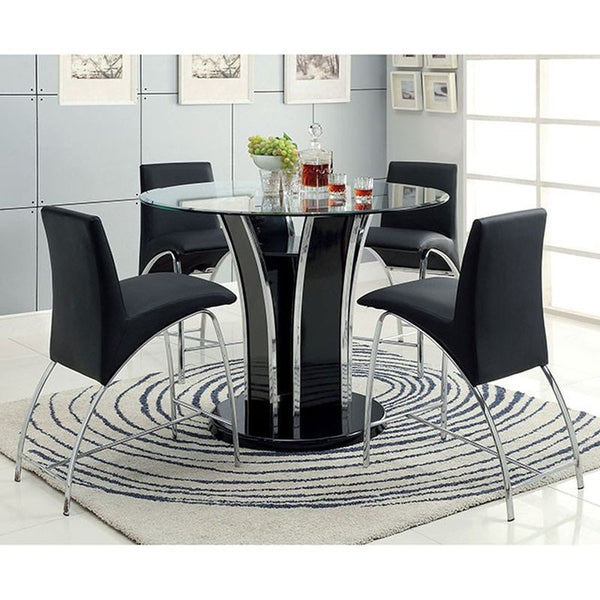 Glenview II Black Counter Ht. Chair
