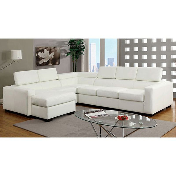 Serres White Sectional