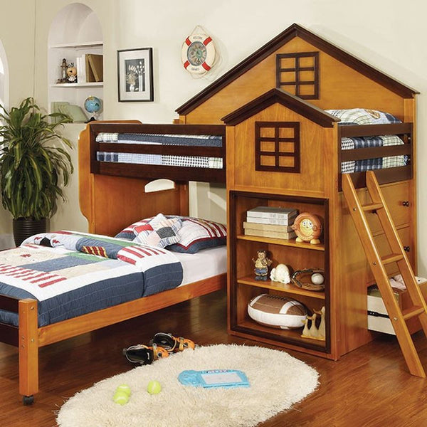 Citadel Oak/Walnut Bunk Bed