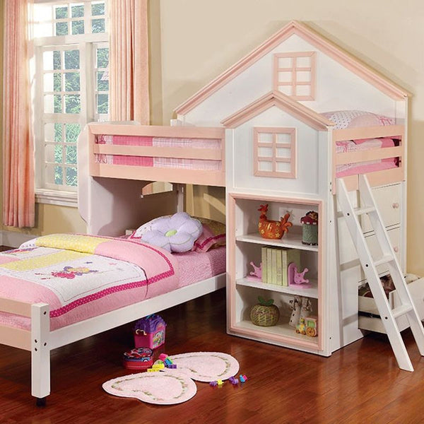 Citadel White/Pink Bunk Bed