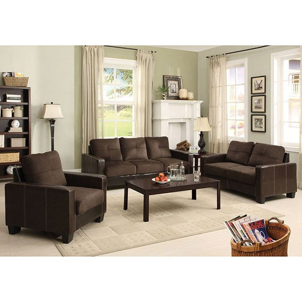 Laverne Chocolate/Espresso Love Seat