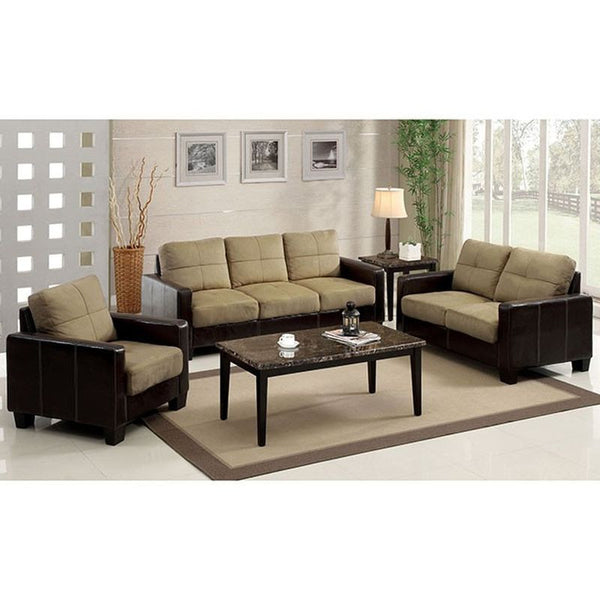 Laverne Tan/Espresso Love Seat