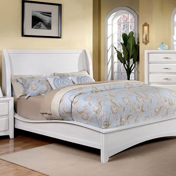 Delphie White Queen Bed