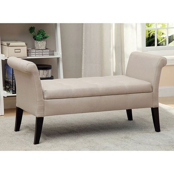 DOHENY Ivory Storage Bench