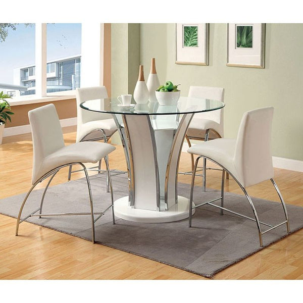 Glenview II White Counter Ht. Chair