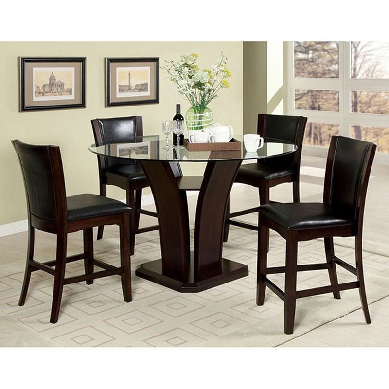 Manhattan III White Counter Ht. Chair