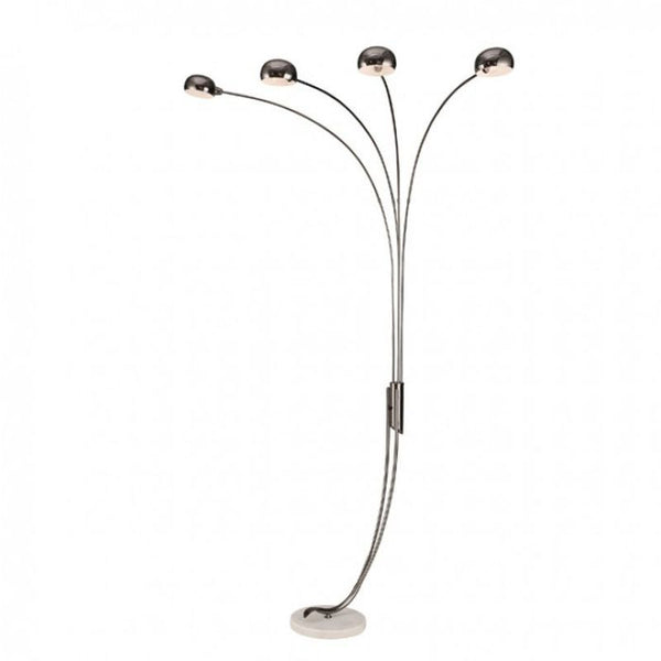 Loretta Black Chrome Arch Lamp