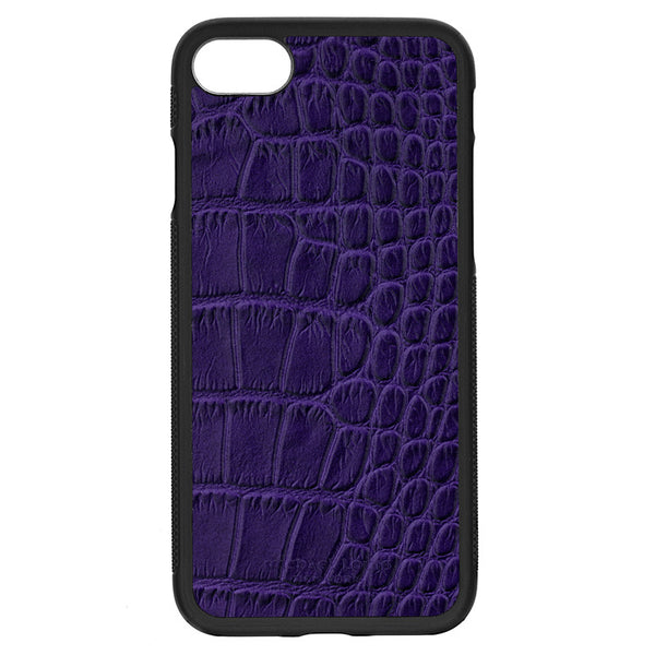 Purple Croc Embossed iPhone 7 Case