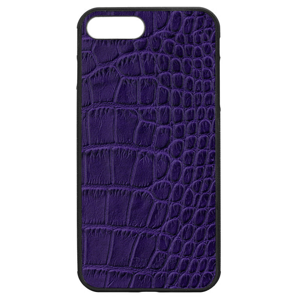 Purple Croc Embossed iPhone 7 Plus Case