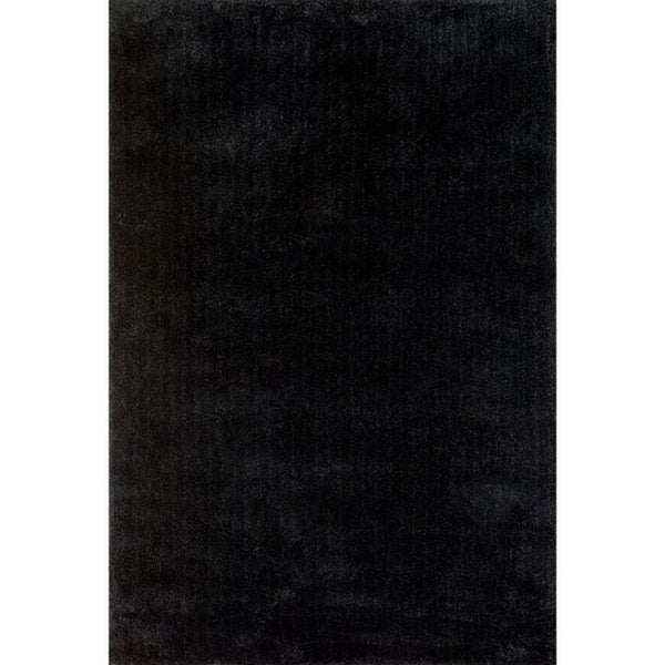 Zala Shag Black 5" x 7.6" Small Area Rug