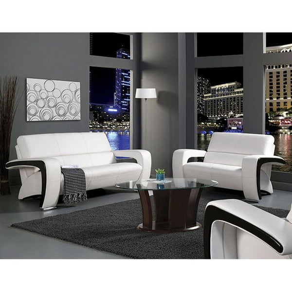 Enez White Love Seat