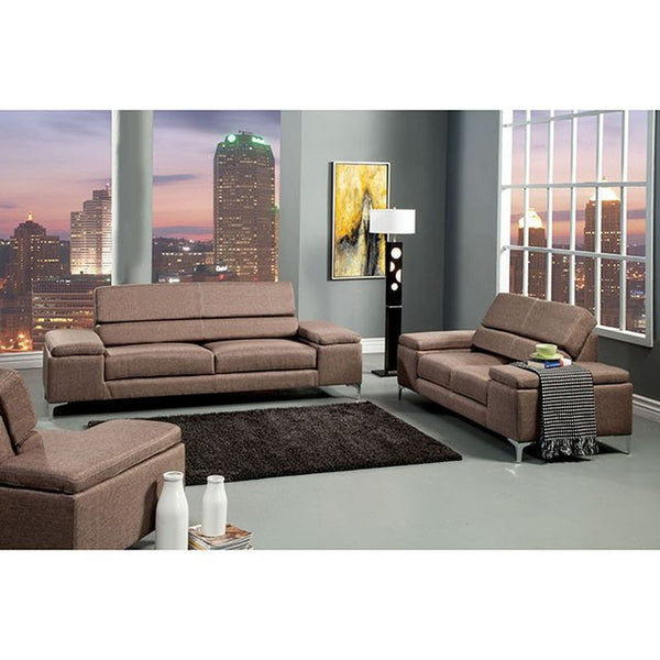 Rhodes Brown Love Seat