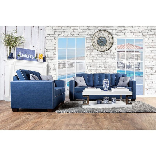Ravel I Blue Love Seat