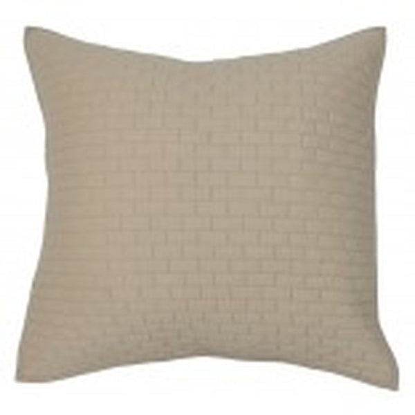 Brick Natural Euro Sham 26x26